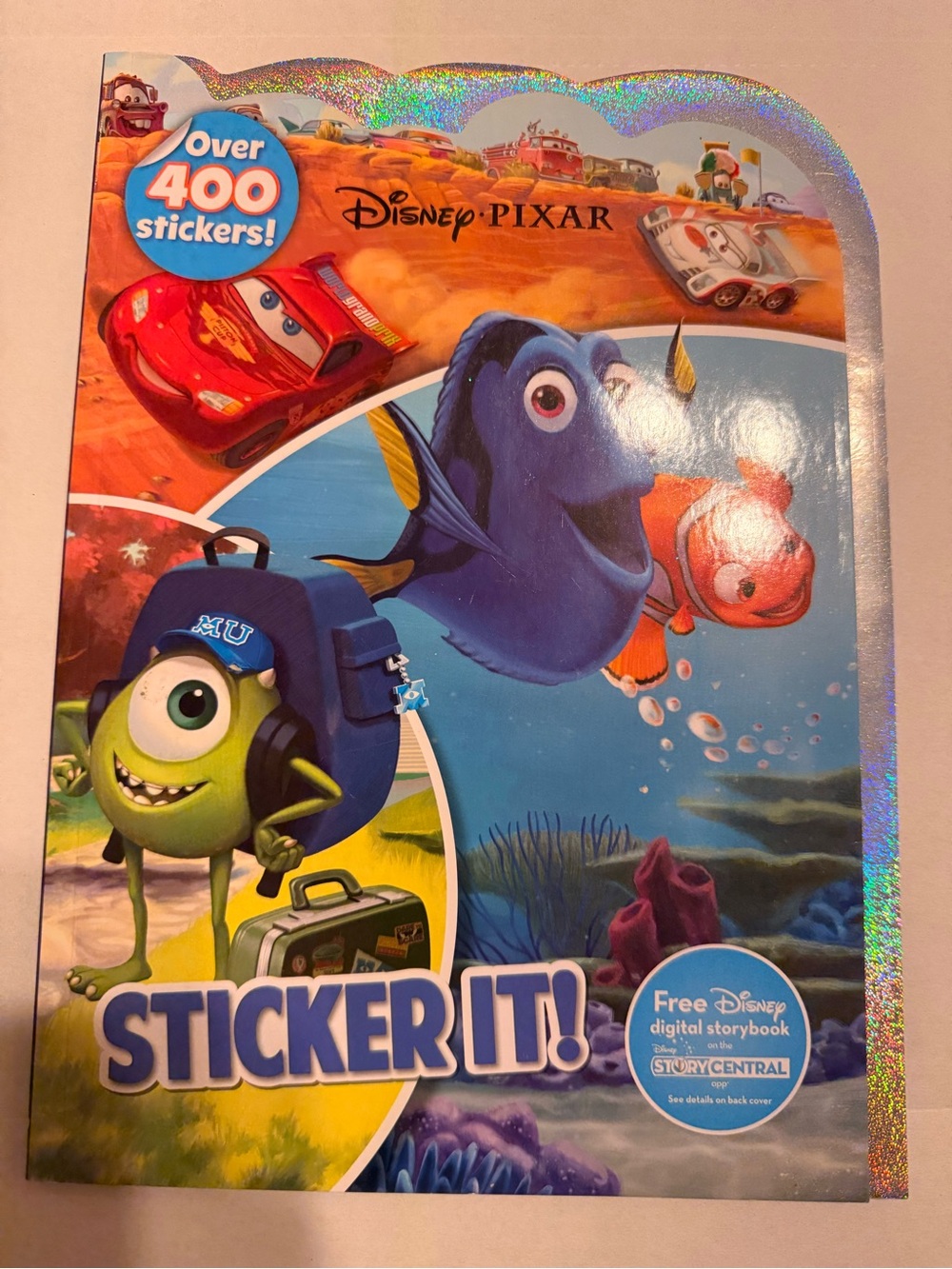 Disney Blue Multicolor Pixar Sticker Activity Book